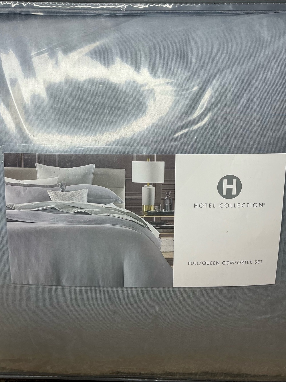 Hotel Collection Linen/Modal Blend 3-Pc. Comforter Set, Full/Queen - Picture 5 of 12
